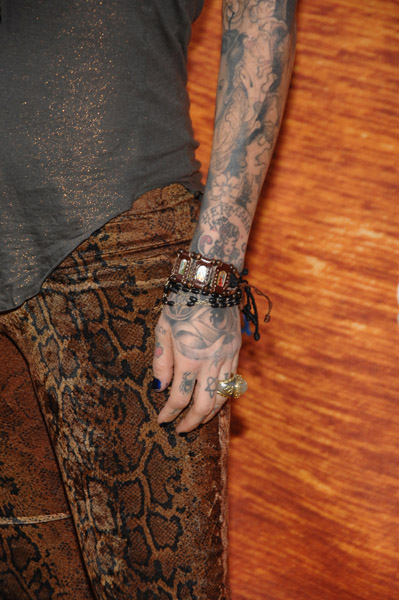 Artist Kat Von D's Arm Tattoos Celebrity Tattoo Photos First Class 