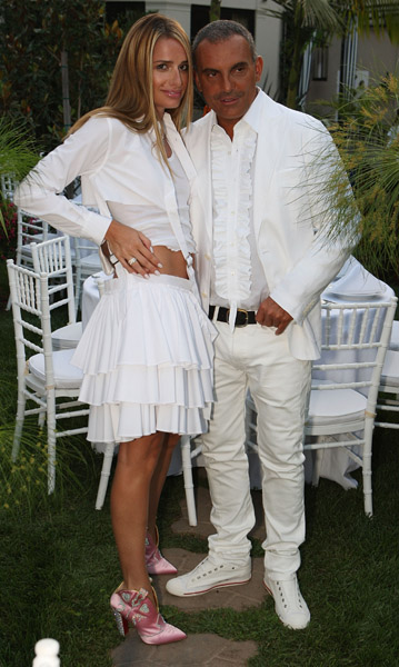 Christian Audigier and Ira at the White Party Hosted by Christian Audigier