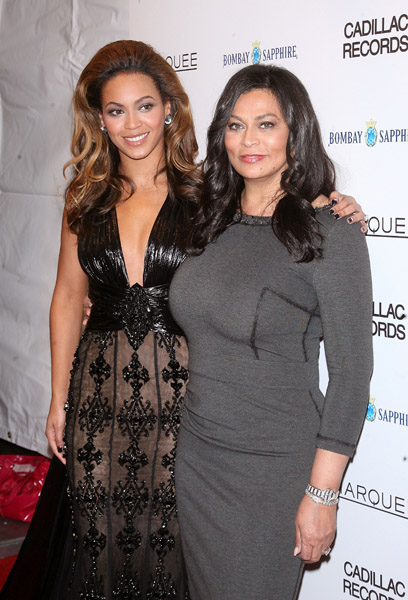 Beyonce and Mama Tina at Cadillac Records Premier