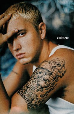 Celebrity Tattoo on Celebrity Tattoo  Eminem   S Arm Tattoo   First Class Fashionista