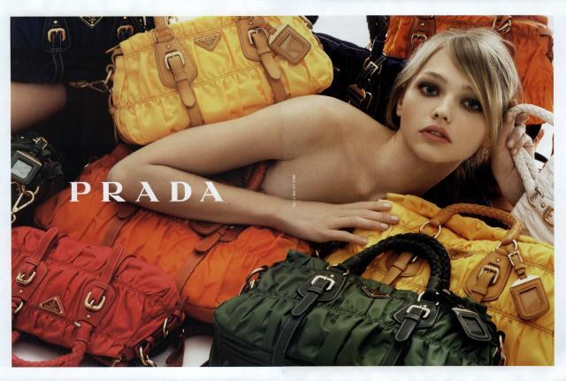 Prada's Campaign with Sascha Pivovarova