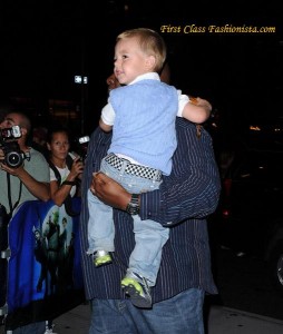Britney and Son Jayden at Shrek The Musical