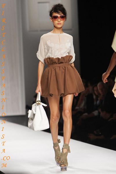 Summer Fashion Trends 2010  Women on Fendi Spring  Summer 2010 Collection   Milan Fashion Week   First