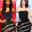 Who Wore it Best? TAYLOR SWIFT VS. MILEY CYRUS Both singers, Taylor Swift and Miley Cyrus wore a Kaufman Franco gown. Taylor wore a black version to the 51st Annual Grammy Awards and Miley...