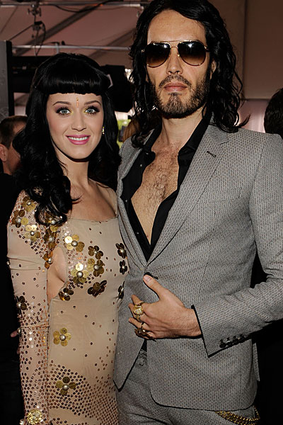 katy perry and russell brand. Russell Brand and Katy Perry