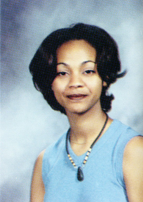 zoe saldana high school zoe saldana yearbook picture