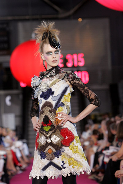 Christian Lacroix-3 Dimensional Arts and Crafts Dress- ’09 Fall/Winter ...
